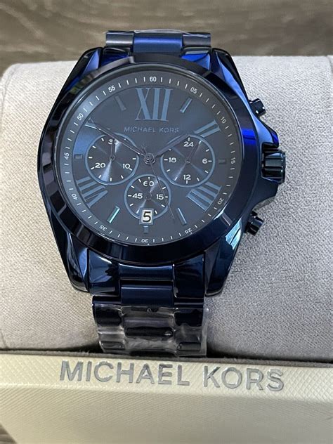 Michael Kors Women's Chronograph Bradshaw Blue Ion